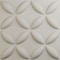 Ekena Millwork 19 5/8in. W x 19 5/8in. H Wallflower EnduraWall Decorative 3D Wall Panel Covers 2.67 Sq. Ft. WP20X20WAGBW - alternate 1